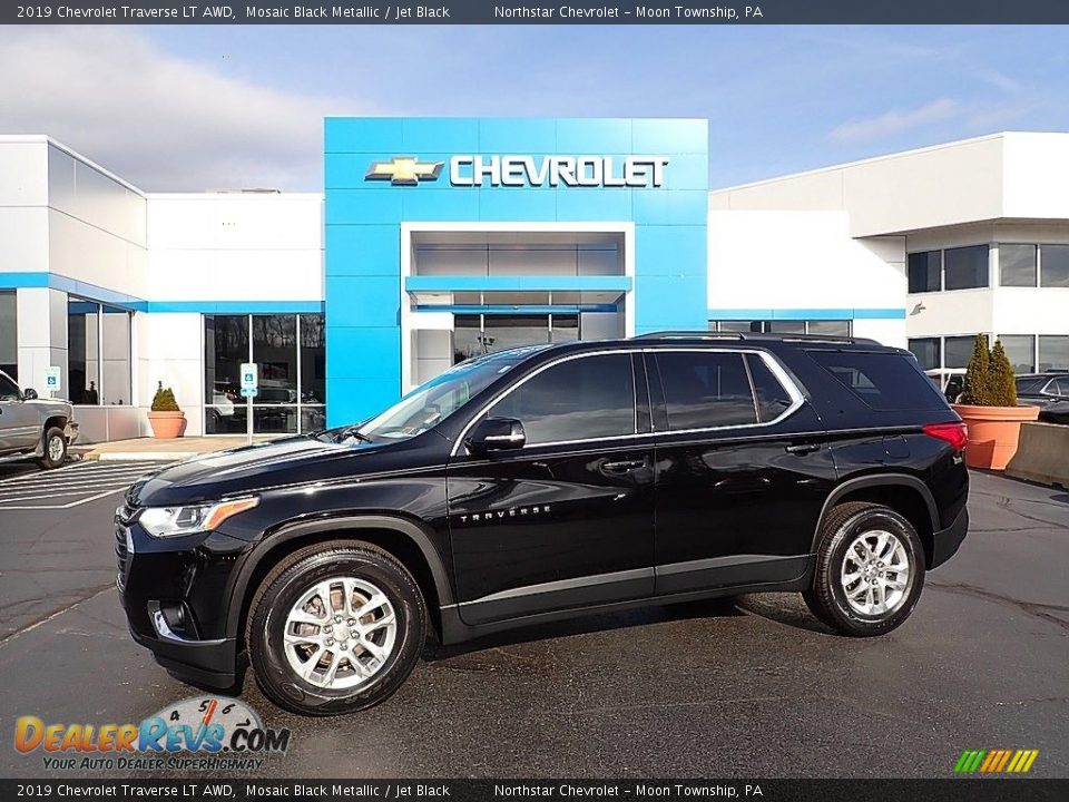 2019 Chevrolet Traverse LT AWD Mosaic Black Metallic / Jet Black Photo #1