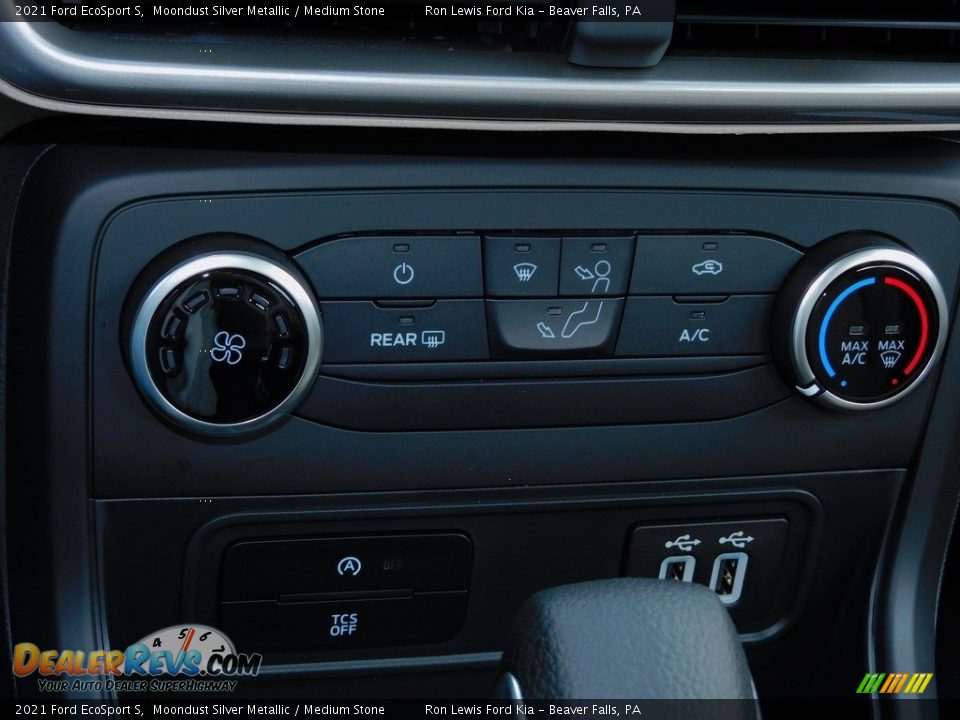 2021 Ford EcoSport S Moondust Silver Metallic / Medium Stone Photo #16