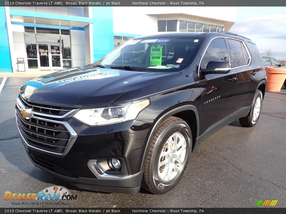 2019 Chevrolet Traverse LT AWD Mosaic Black Metallic / Jet Black Photo #2
