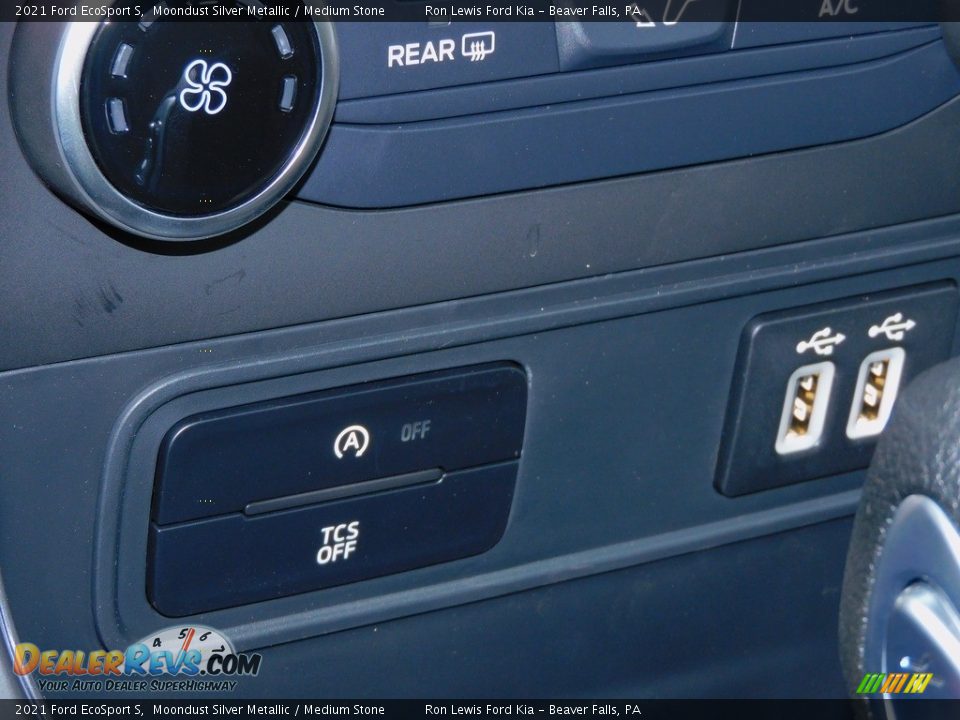 2021 Ford EcoSport S Moondust Silver Metallic / Medium Stone Photo #17