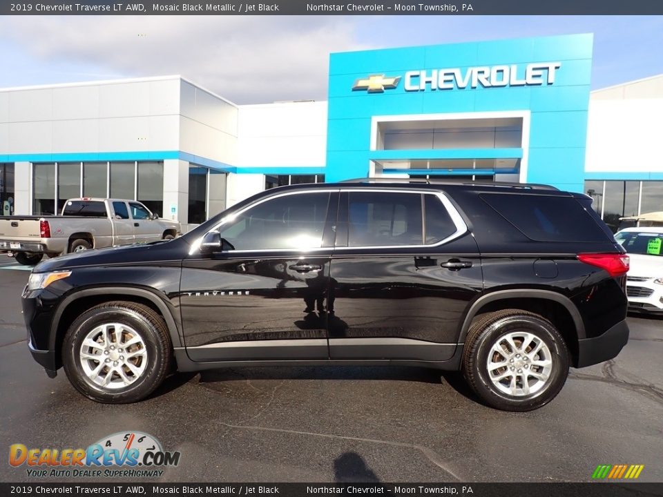 2019 Chevrolet Traverse LT AWD Mosaic Black Metallic / Jet Black Photo #3
