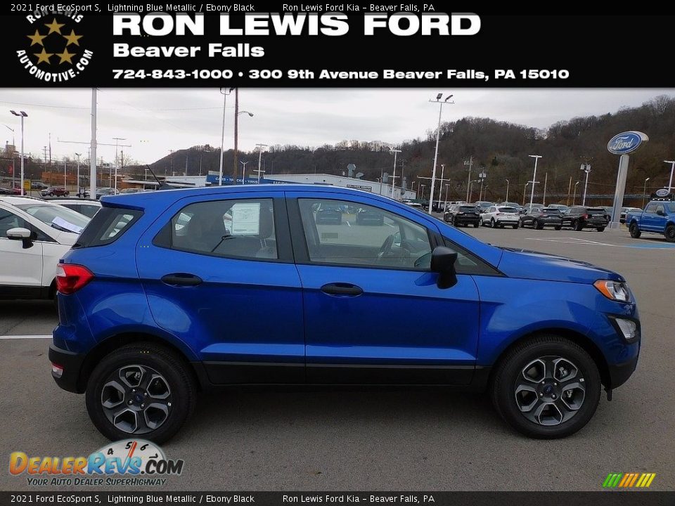2021 Ford EcoSport S Lightning Blue Metallic / Ebony Black Photo #1