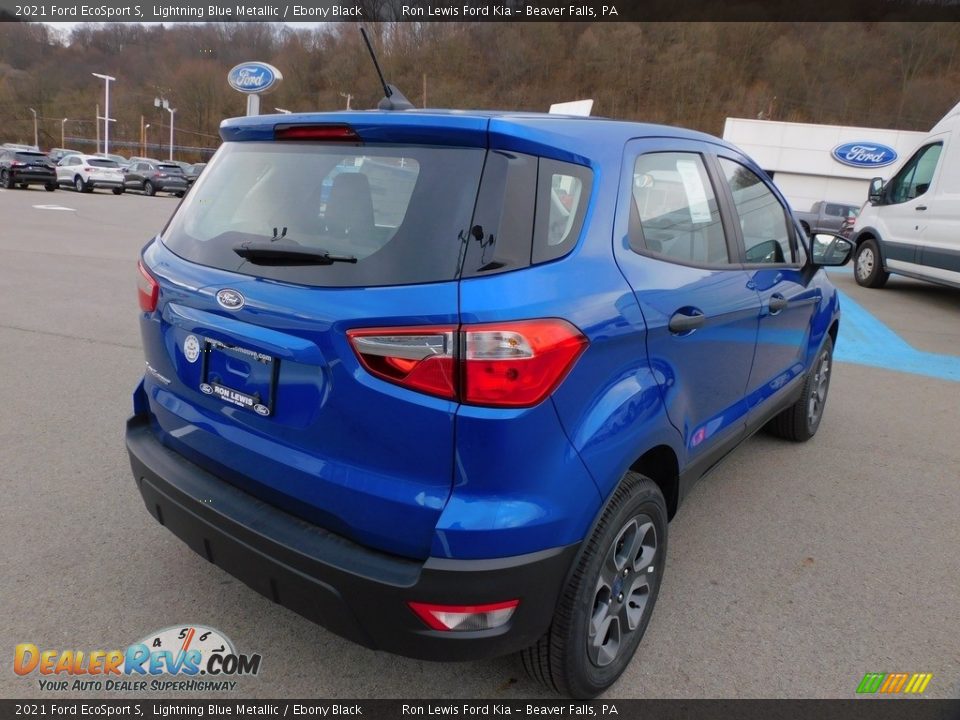 2021 Ford EcoSport S Lightning Blue Metallic / Ebony Black Photo #2