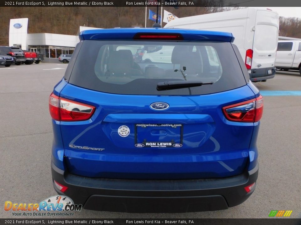 2021 Ford EcoSport S Lightning Blue Metallic / Ebony Black Photo #3