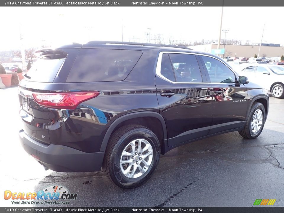 2019 Chevrolet Traverse LT AWD Mosaic Black Metallic / Jet Black Photo #9