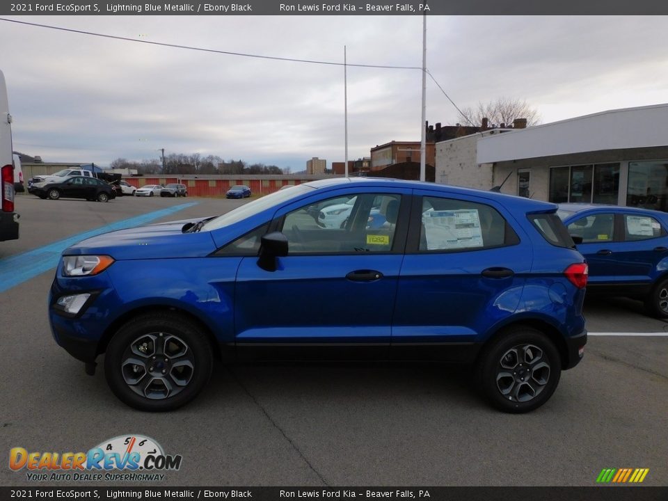 2021 Ford EcoSport S Lightning Blue Metallic / Ebony Black Photo #5