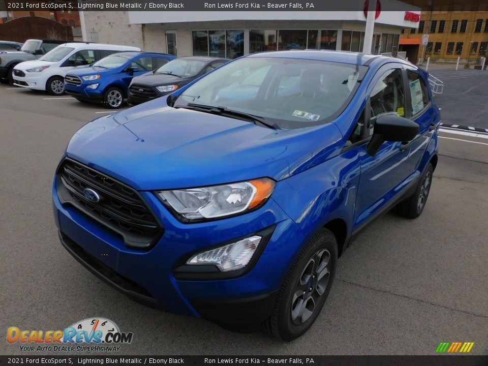 2021 Ford EcoSport S Lightning Blue Metallic / Ebony Black Photo #6
