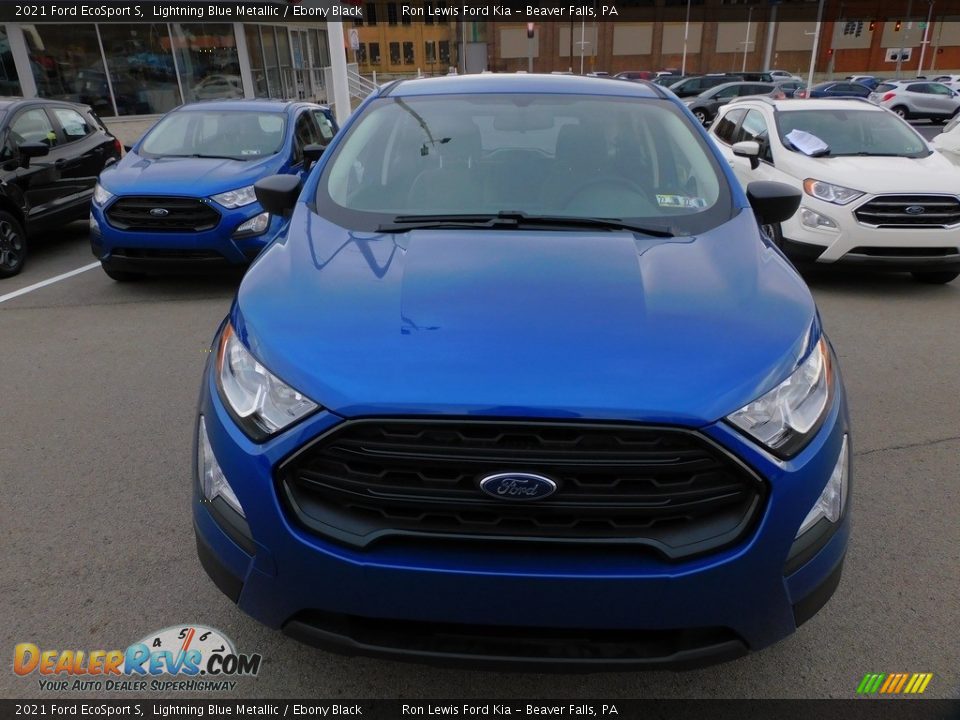 2021 Ford EcoSport S Lightning Blue Metallic / Ebony Black Photo #7