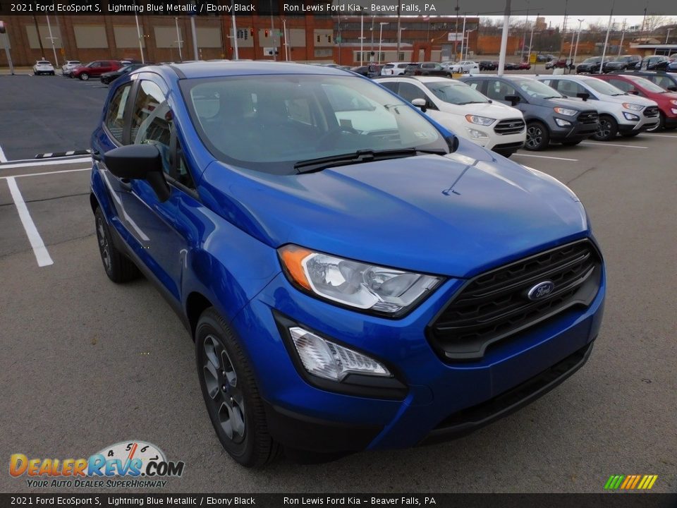 2021 Ford EcoSport S Lightning Blue Metallic / Ebony Black Photo #8