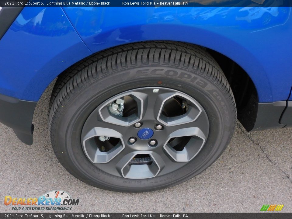 2021 Ford EcoSport S Lightning Blue Metallic / Ebony Black Photo #9