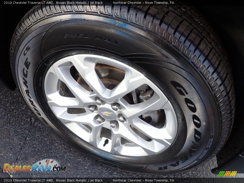 2019 Chevrolet Traverse LT AWD Mosaic Black Metallic / Jet Black Photo #14