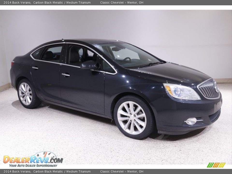 2014 Buick Verano Carbon Black Metallic / Medium Titanium Photo #1