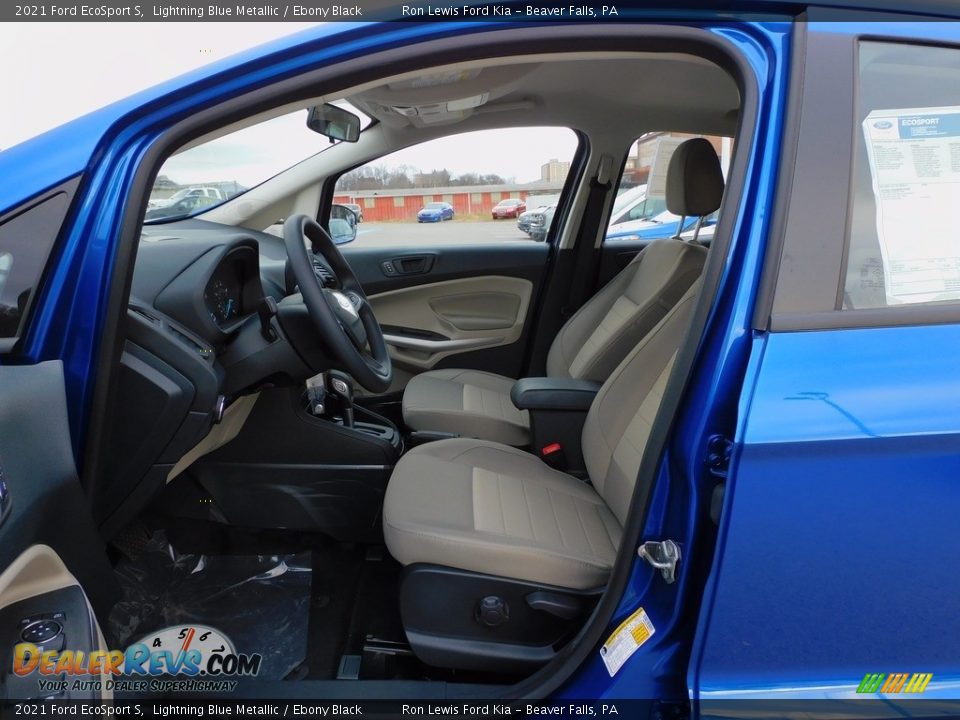 2021 Ford EcoSport S Lightning Blue Metallic / Ebony Black Photo #10