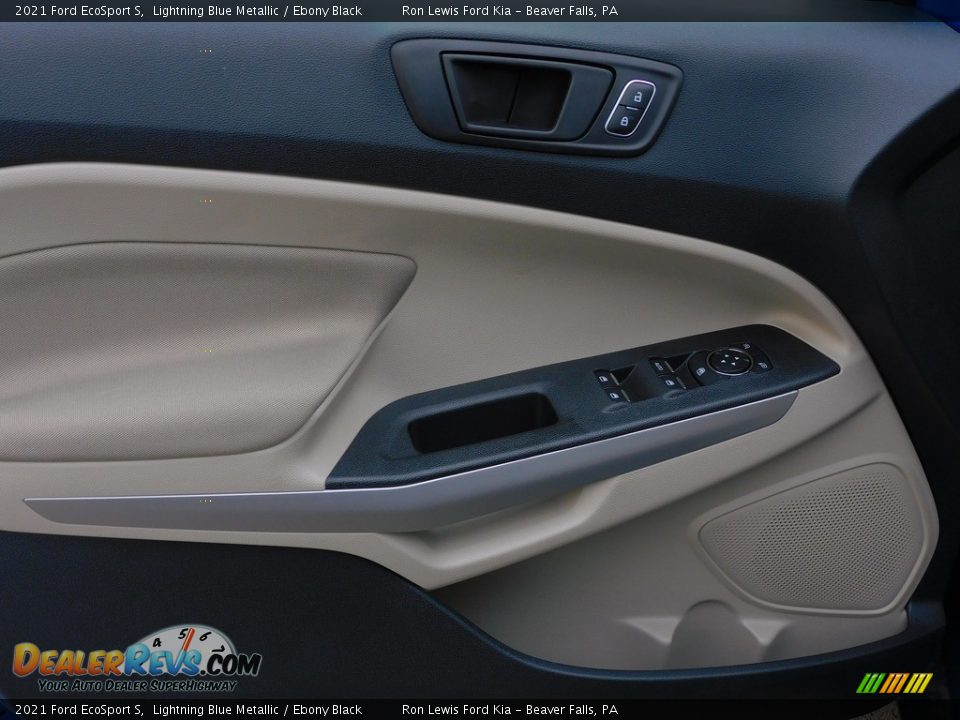 2021 Ford EcoSport S Lightning Blue Metallic / Ebony Black Photo #13