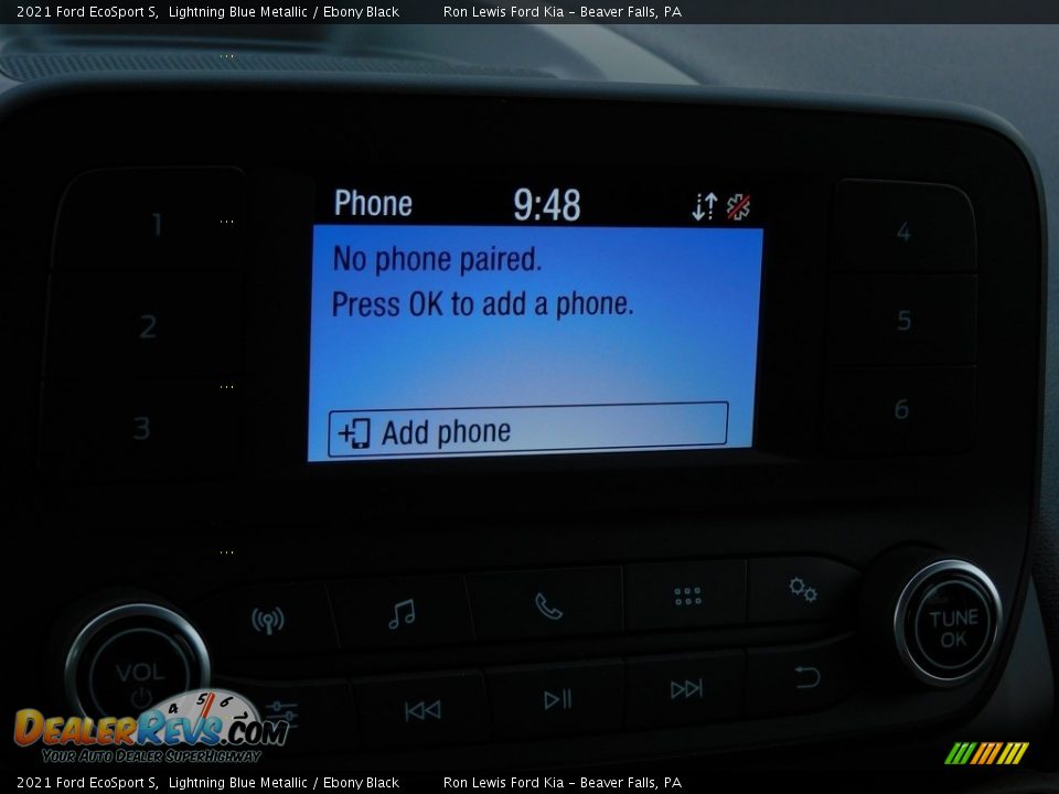 2021 Ford EcoSport S Lightning Blue Metallic / Ebony Black Photo #15