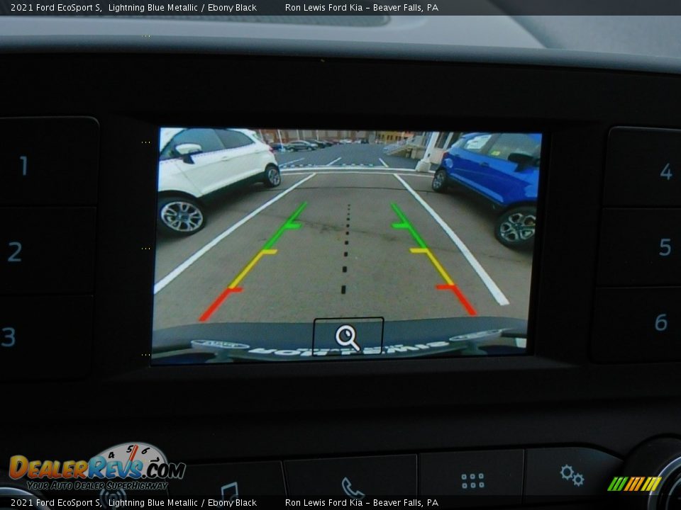 2021 Ford EcoSport S Lightning Blue Metallic / Ebony Black Photo #16