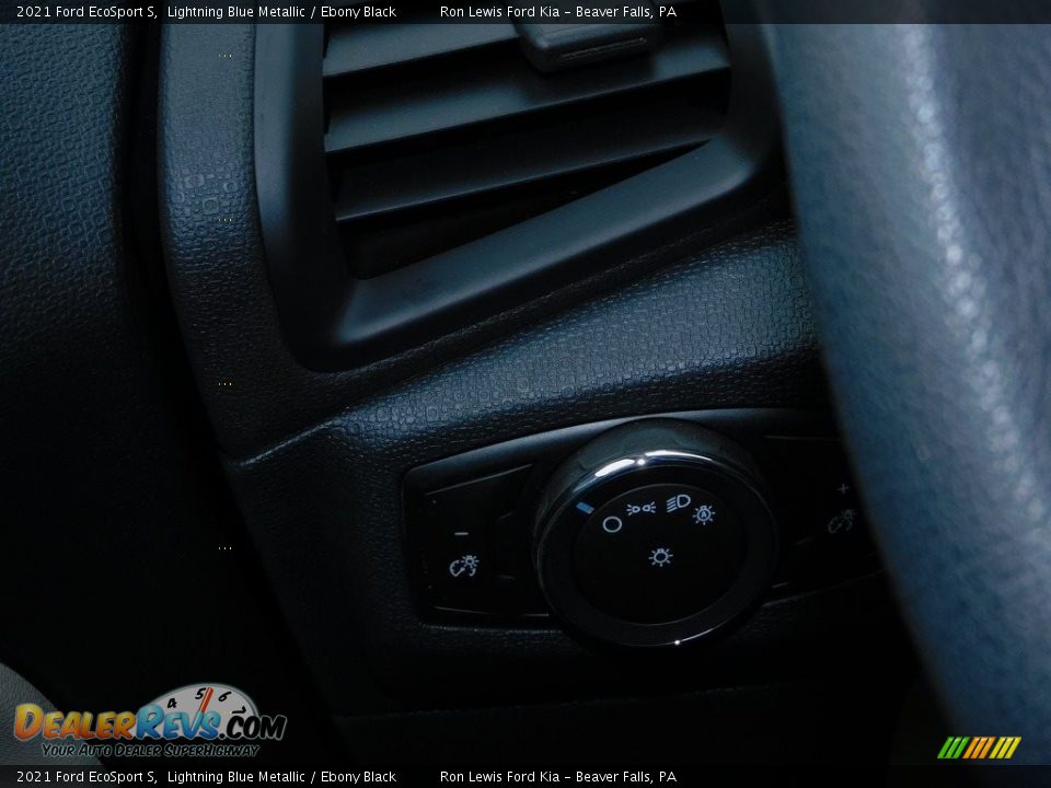 2021 Ford EcoSport S Lightning Blue Metallic / Ebony Black Photo #18