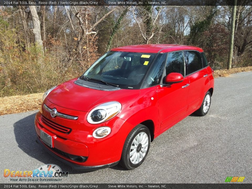 2014 Fiat 500L Easy Rosso (Red) / Nero/Grigio (Black/Grey) Photo #3