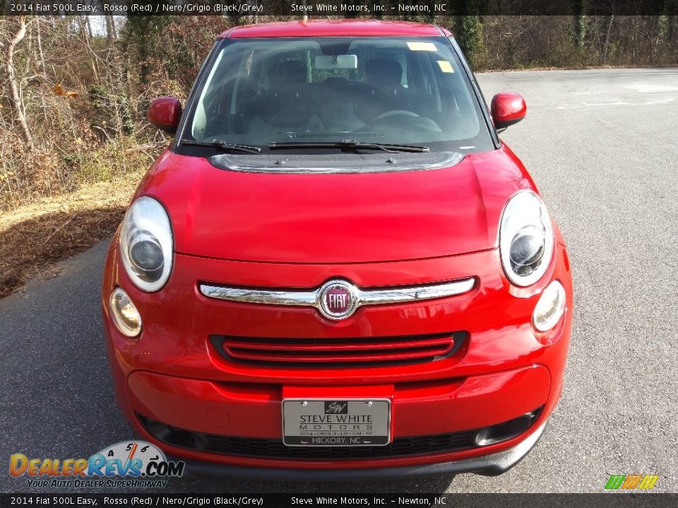 2014 Fiat 500L Easy Rosso (Red) / Nero/Grigio (Black/Grey) Photo #4