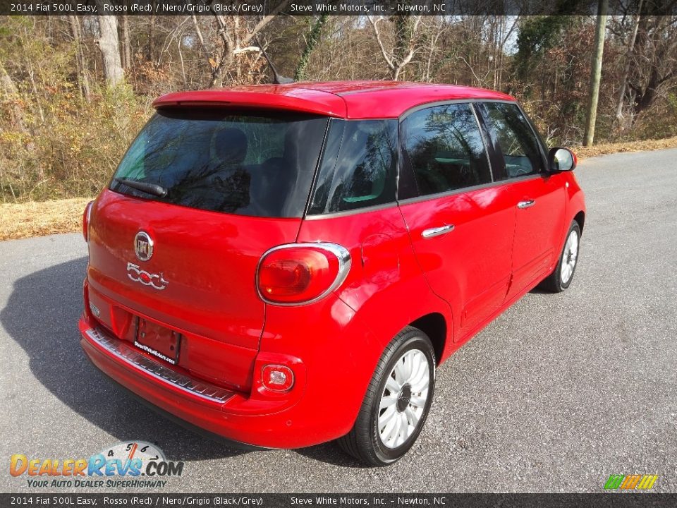 2014 Fiat 500L Easy Rosso (Red) / Nero/Grigio (Black/Grey) Photo #7