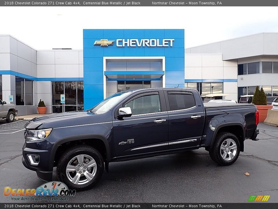 2018 Chevrolet Colorado Z71 Crew Cab 4x4 Centennial Blue Metallic / Jet Black Photo #1