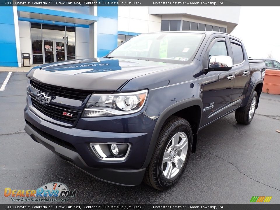 2018 Chevrolet Colorado Z71 Crew Cab 4x4 Centennial Blue Metallic / Jet Black Photo #2