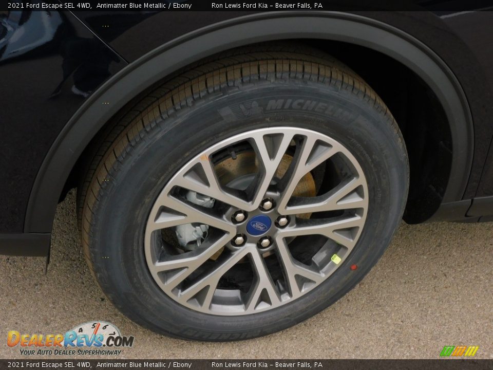 2021 Ford Escape SEL 4WD Antimatter Blue Metallic / Ebony Photo #10