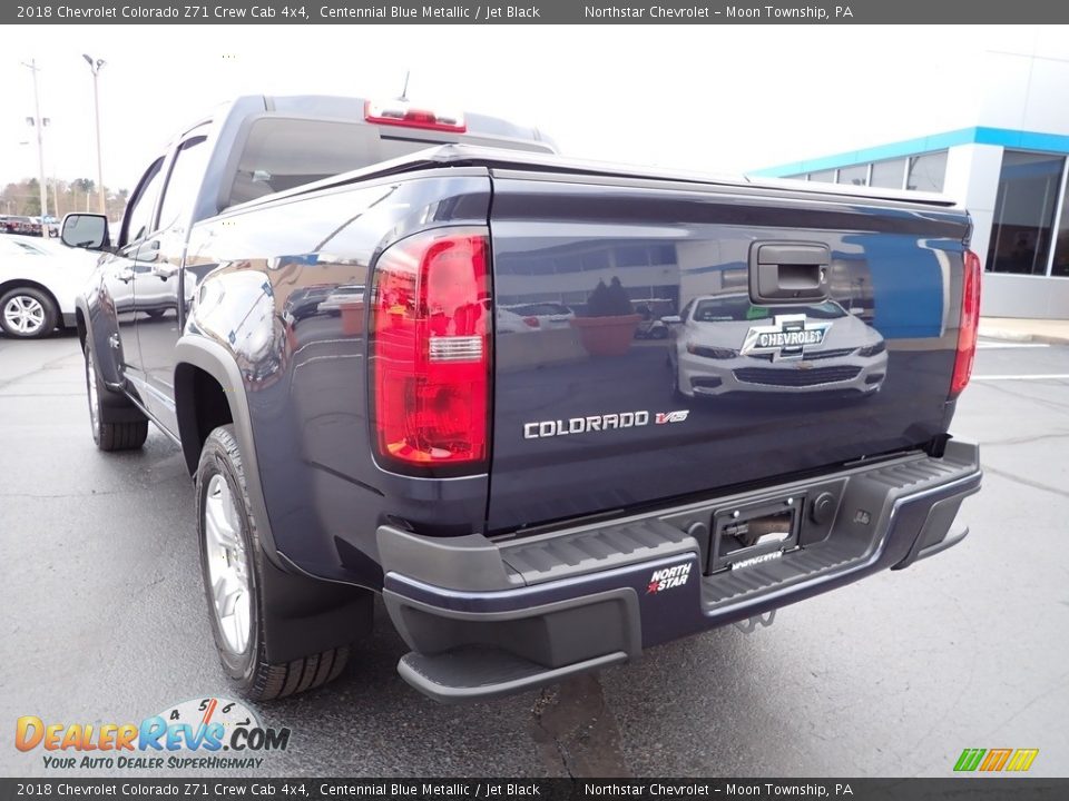 2018 Chevrolet Colorado Z71 Crew Cab 4x4 Centennial Blue Metallic / Jet Black Photo #5