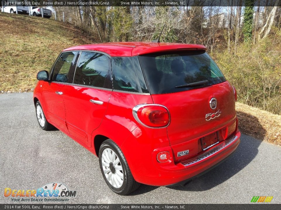 2014 Fiat 500L Easy Rosso (Red) / Nero/Grigio (Black/Grey) Photo #10