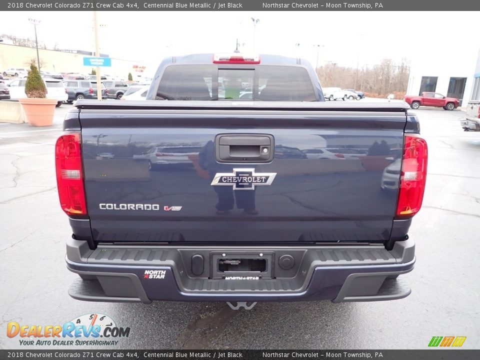 2018 Chevrolet Colorado Z71 Crew Cab 4x4 Centennial Blue Metallic / Jet Black Photo #6