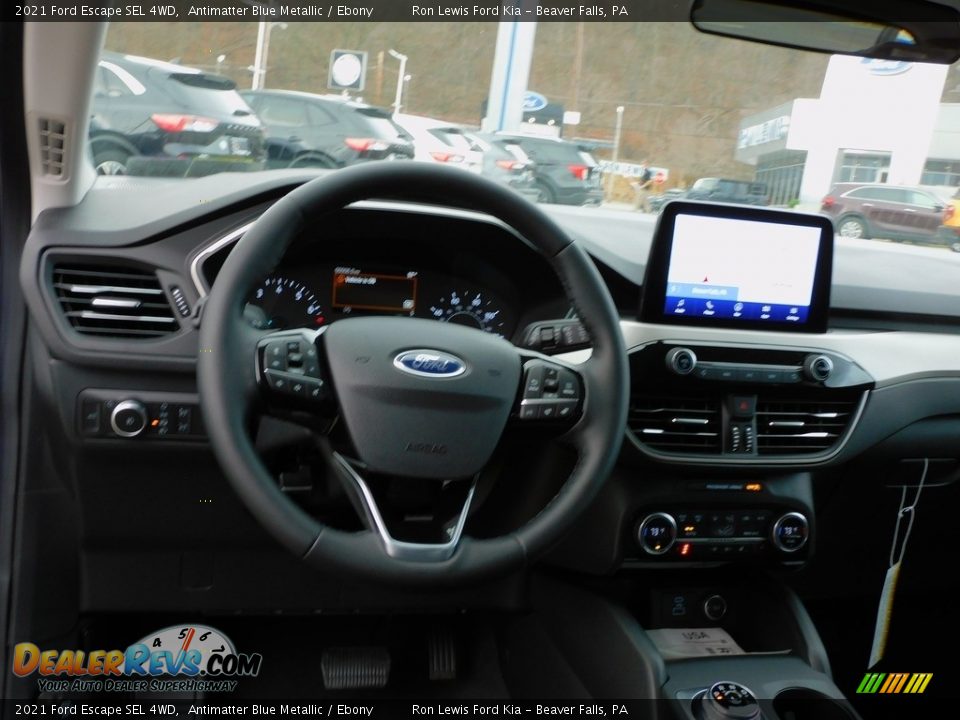 2021 Ford Escape SEL 4WD Antimatter Blue Metallic / Ebony Photo #13