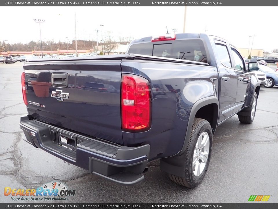 2018 Chevrolet Colorado Z71 Crew Cab 4x4 Centennial Blue Metallic / Jet Black Photo #7