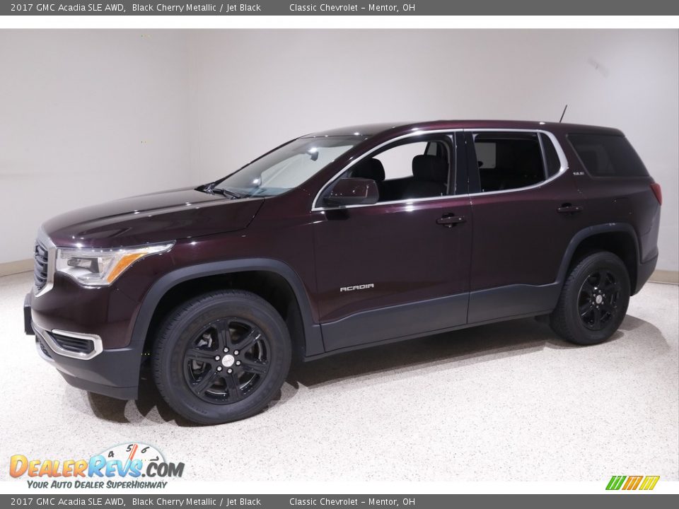 2017 GMC Acadia SLE AWD Black Cherry Metallic / Jet Black Photo #3