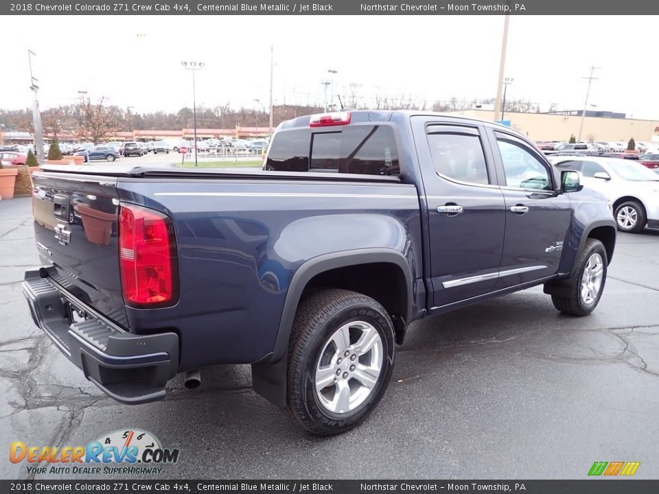 2018 Chevrolet Colorado Z71 Crew Cab 4x4 Centennial Blue Metallic / Jet Black Photo #8