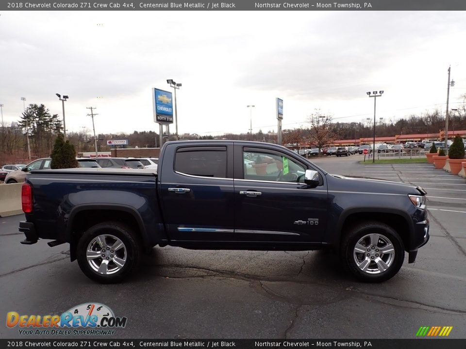 2018 Chevrolet Colorado Z71 Crew Cab 4x4 Centennial Blue Metallic / Jet Black Photo #9