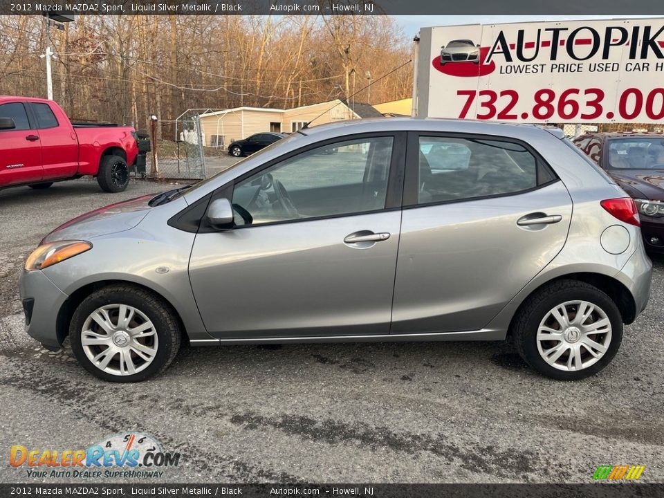 2012 Mazda MAZDA2 Sport Liquid Silver Metallic / Black Photo #2