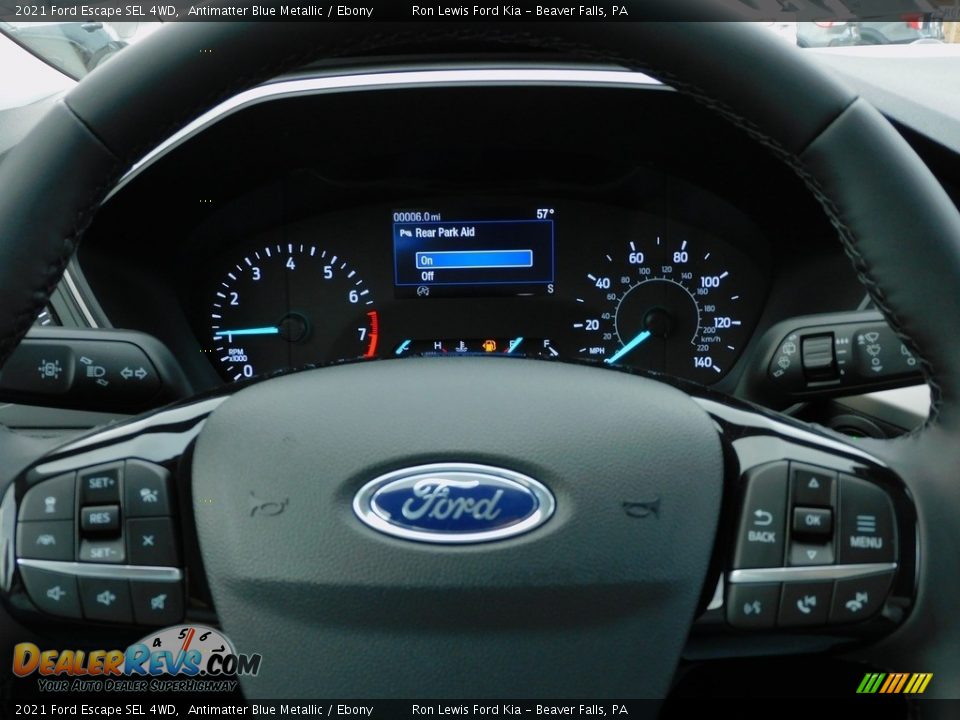 2021 Ford Escape SEL 4WD Antimatter Blue Metallic / Ebony Photo #19