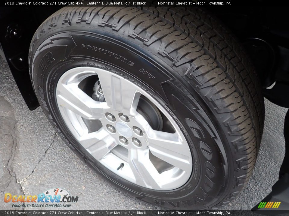 2018 Chevrolet Colorado Z71 Crew Cab 4x4 Centennial Blue Metallic / Jet Black Photo #13