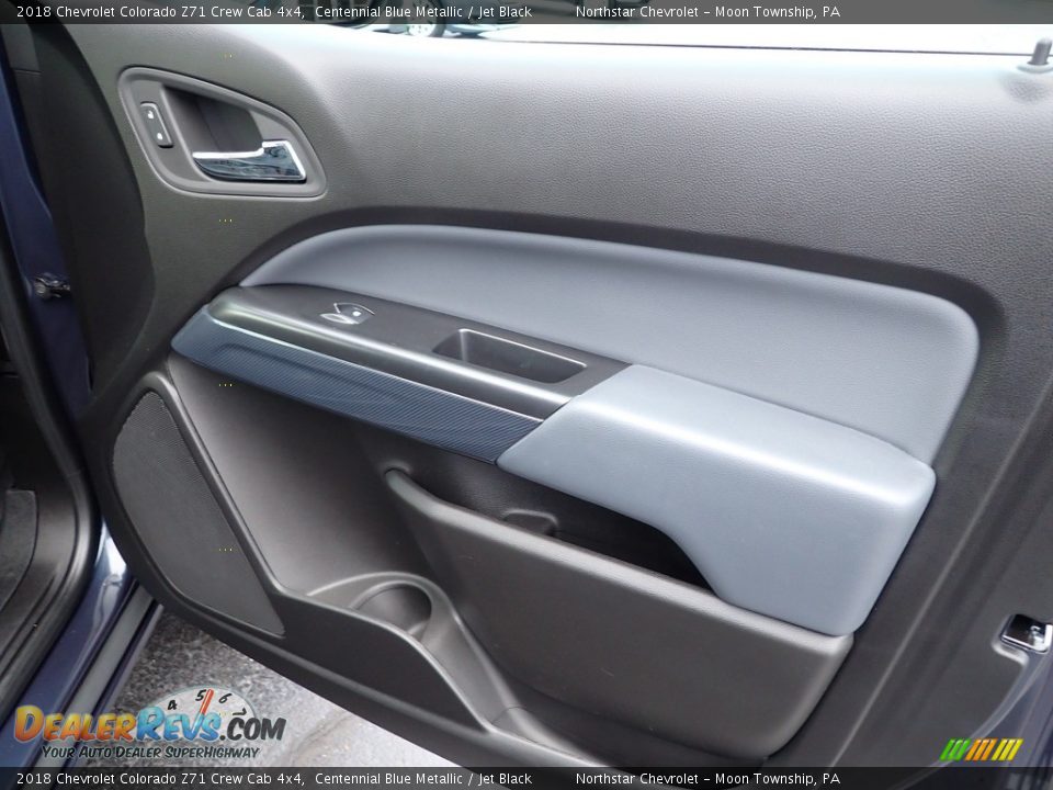 2018 Chevrolet Colorado Z71 Crew Cab 4x4 Centennial Blue Metallic / Jet Black Photo #17
