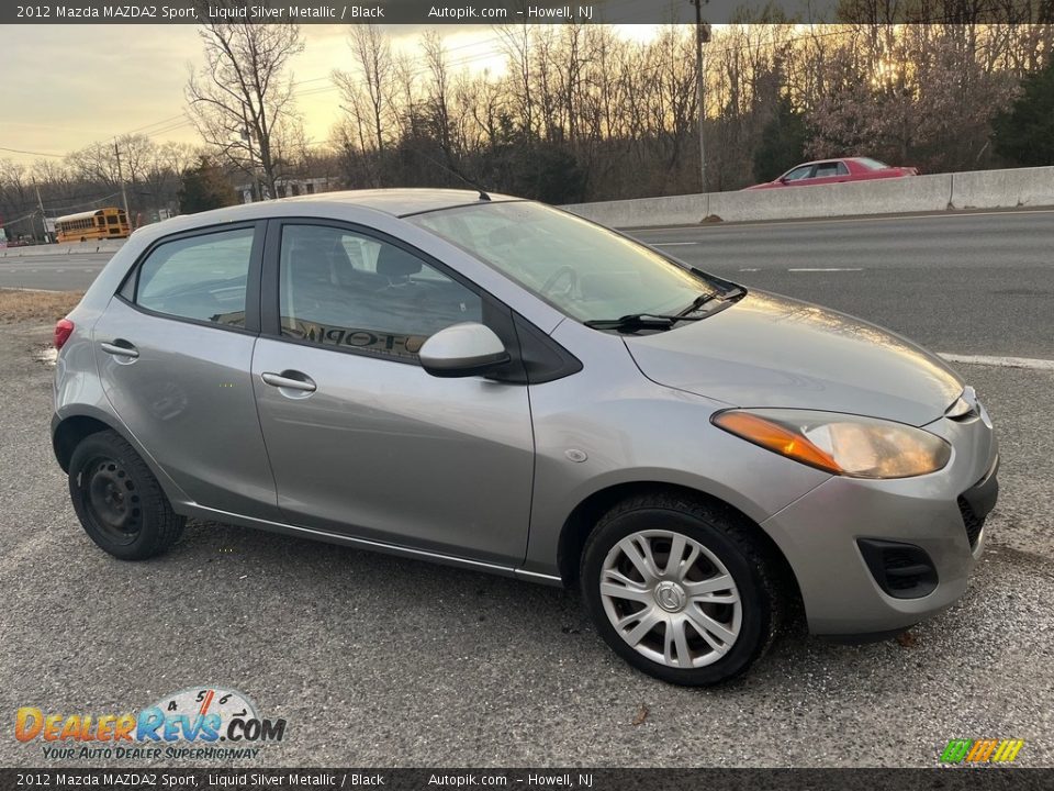 2012 Mazda MAZDA2 Sport Liquid Silver Metallic / Black Photo #7