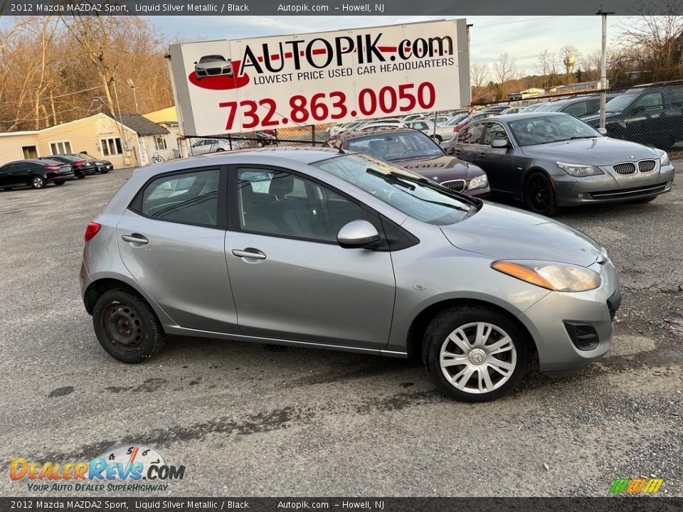 2012 Mazda MAZDA2 Sport Liquid Silver Metallic / Black Photo #8