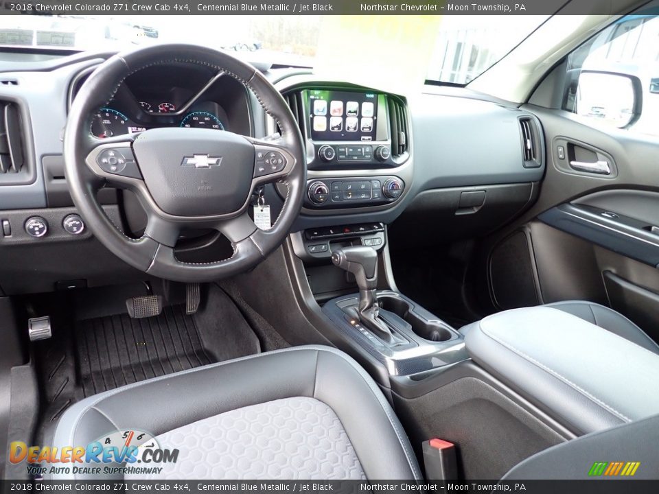 2018 Chevrolet Colorado Z71 Crew Cab 4x4 Centennial Blue Metallic / Jet Black Photo #22