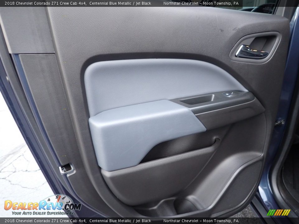 2018 Chevrolet Colorado Z71 Crew Cab 4x4 Centennial Blue Metallic / Jet Black Photo #23