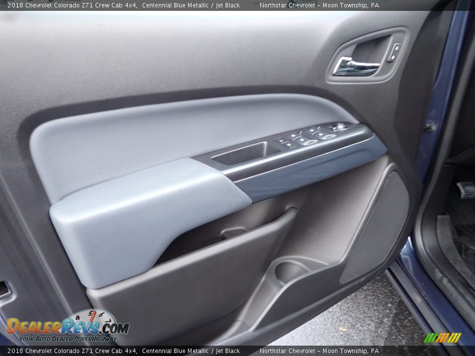 2018 Chevrolet Colorado Z71 Crew Cab 4x4 Centennial Blue Metallic / Jet Black Photo #24