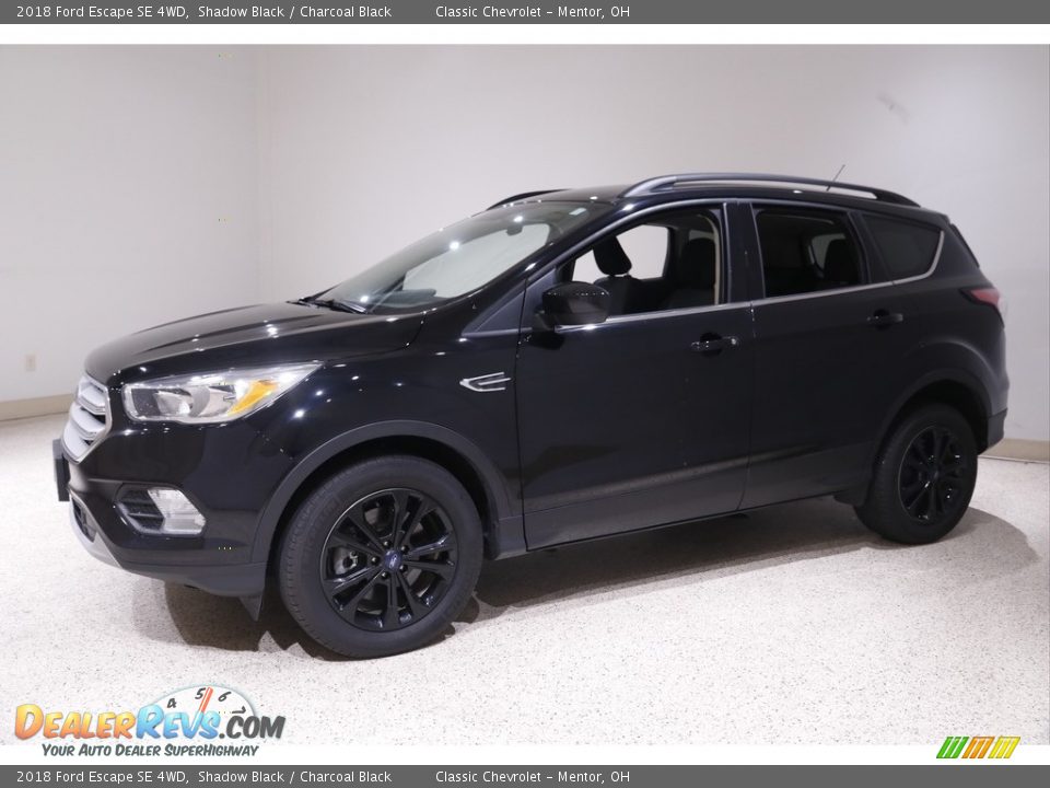 2018 Ford Escape SE 4WD Shadow Black / Charcoal Black Photo #3