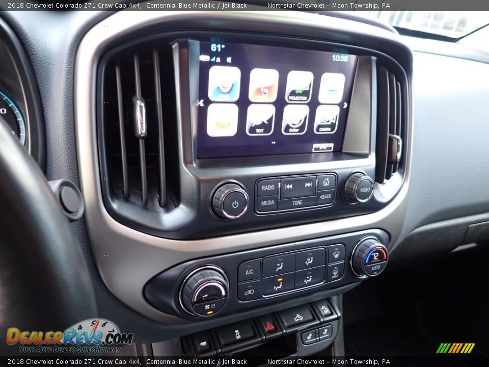 2018 Chevrolet Colorado Z71 Crew Cab 4x4 Centennial Blue Metallic / Jet Black Photo #27