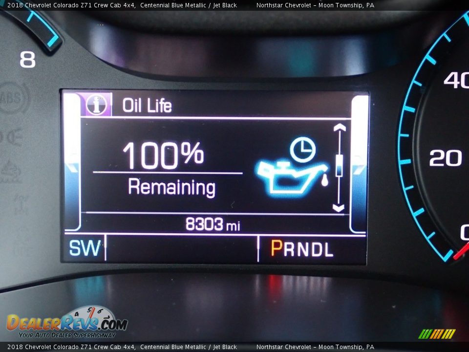 2018 Chevrolet Colorado Z71 Crew Cab 4x4 Centennial Blue Metallic / Jet Black Photo #29