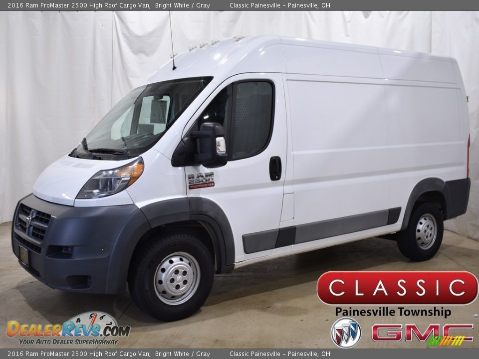 2016 Ram ProMaster 2500 High Roof Cargo Van Bright White / Gray Photo #1