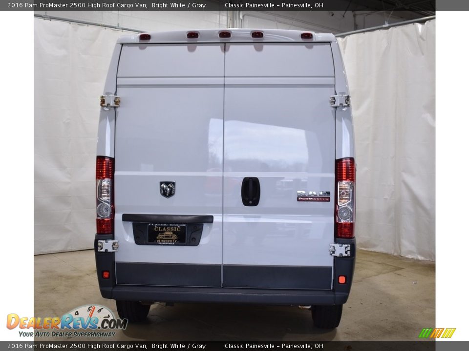 2016 Ram ProMaster 2500 High Roof Cargo Van Bright White / Gray Photo #3