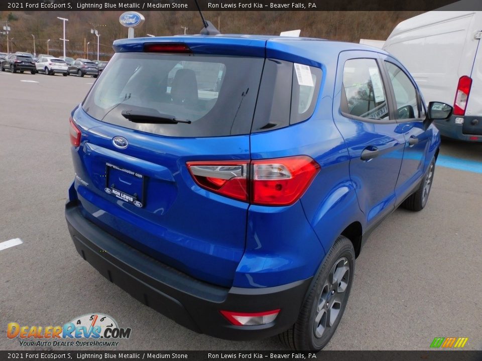 2021 Ford EcoSport S Lightning Blue Metallic / Medium Stone Photo #2